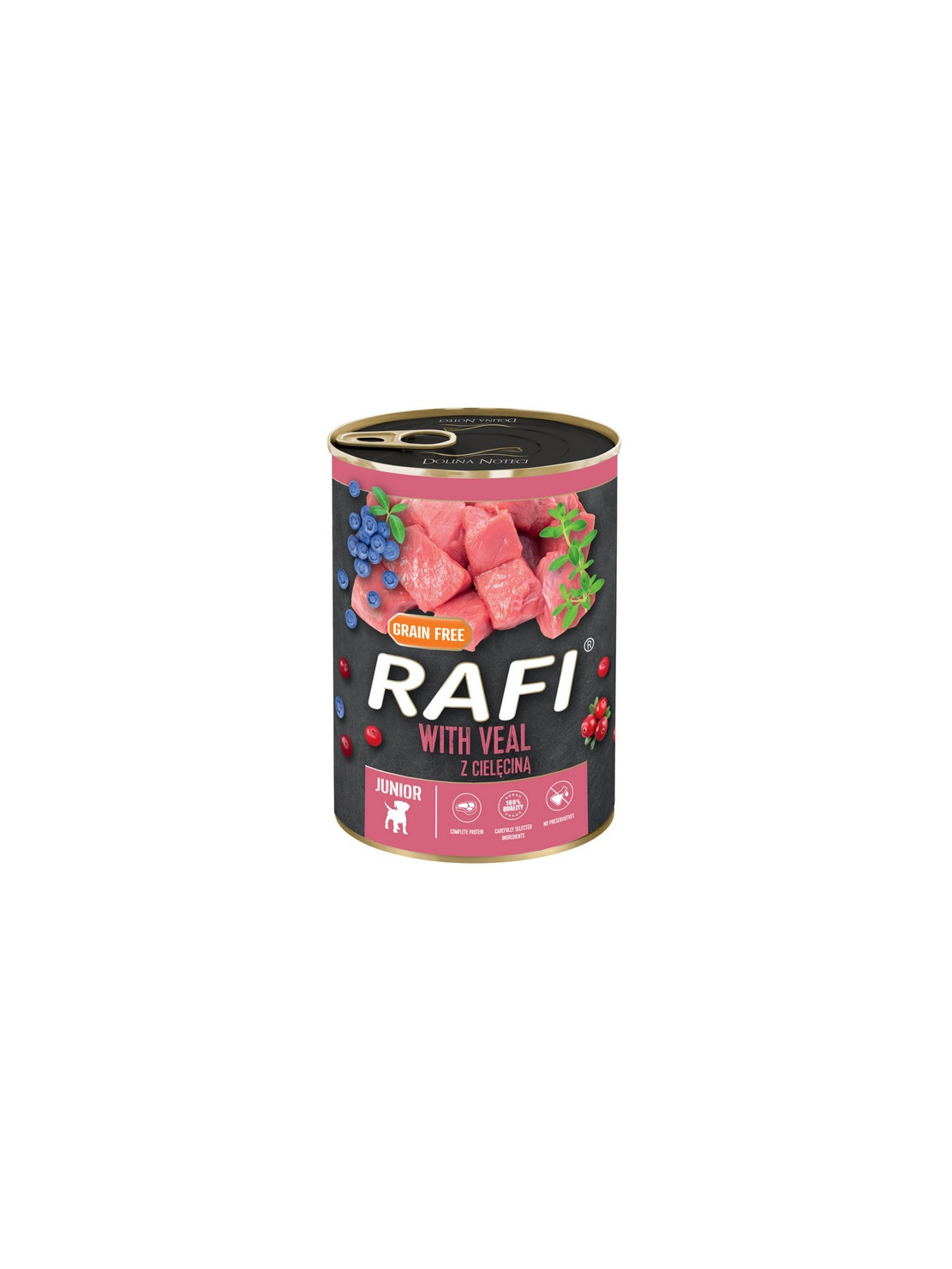Rafi Pies Junior Cielęcina puszka 400g