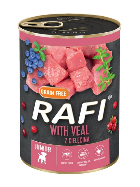 Rafi Pies Junior Cielęcina puszka 400g