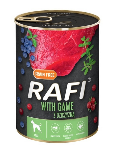 Rafi Pies Dziczyzna puszka 400g