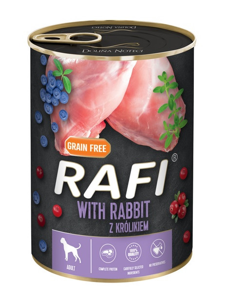 Rafi Pies Królik puszka 400g