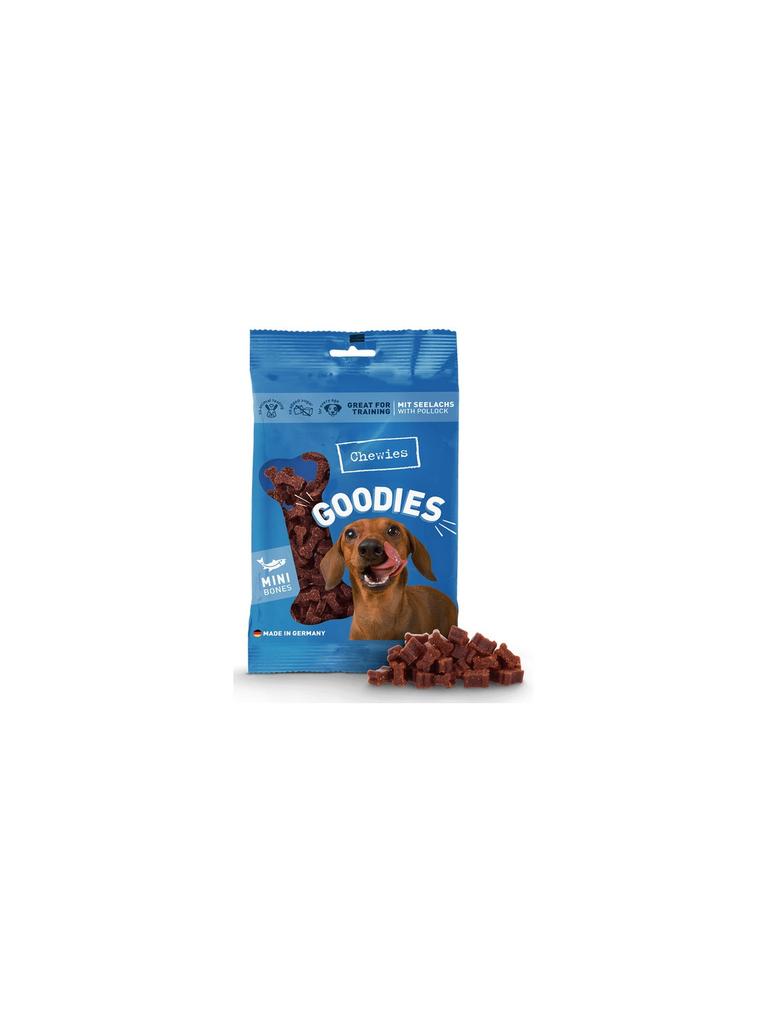 Chewies Goodies (Training) Kosteczki Mini Łosoś 125g