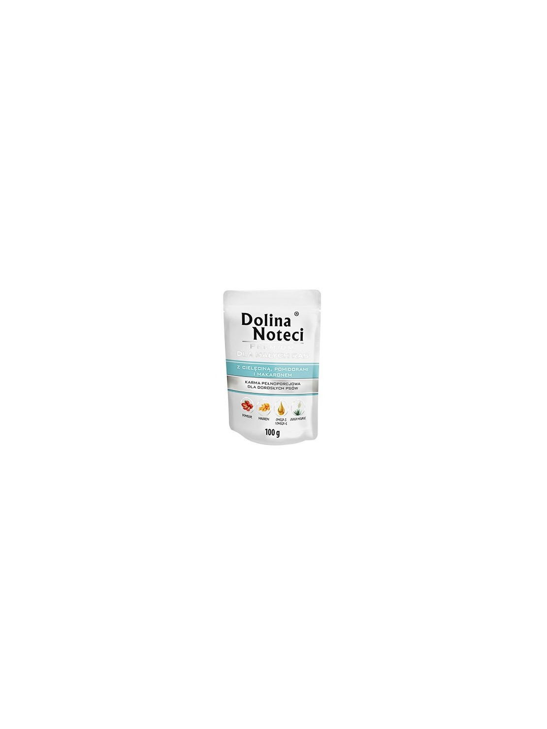 Dolina Noteci Premium Pies Cielęcina, pomidory i makaron saszetka 100g