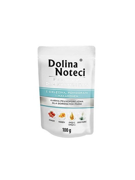 Dolina Noteci Premium Pies Cielęcina, pomidory i makaron saszetka 100g