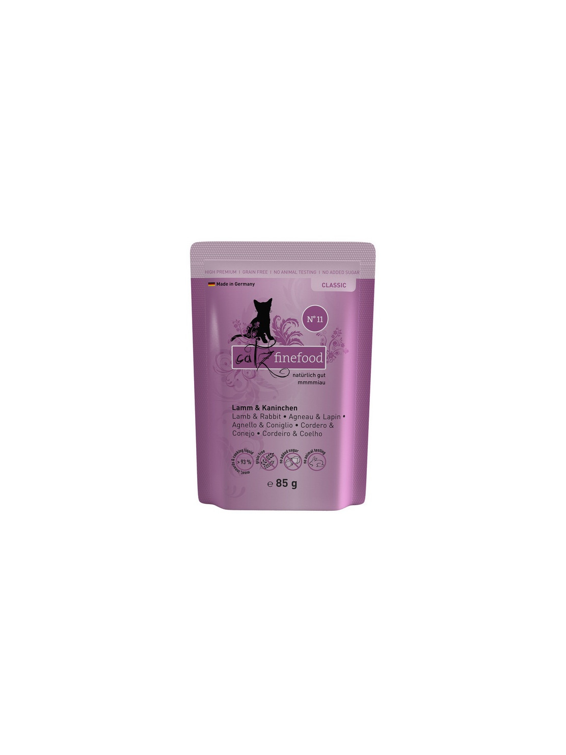 Catz Finefood Classic N.11 Jagnięcina i Królik saszetka 85g