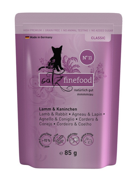 Catz Finefood Classic N.11 Jagnięcina i Królik saszetka 85g