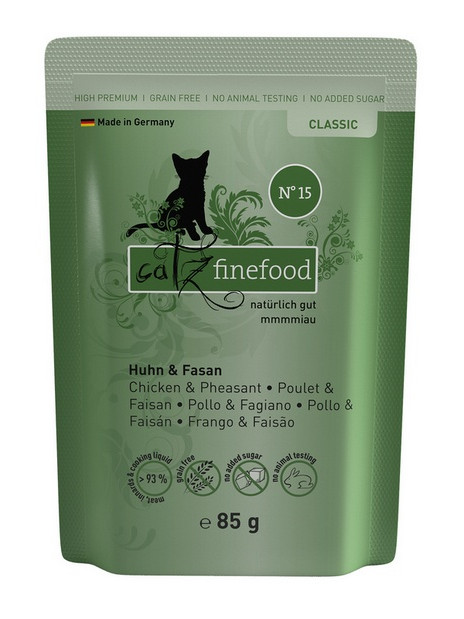 Catz Finefood Classic N.15 Kurczak i Bażant saszetka 85g