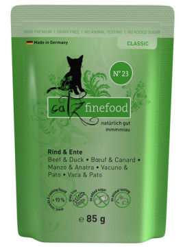 Catz Finefood Classic N.23 Wołowina i Kaczka saszetka 85g