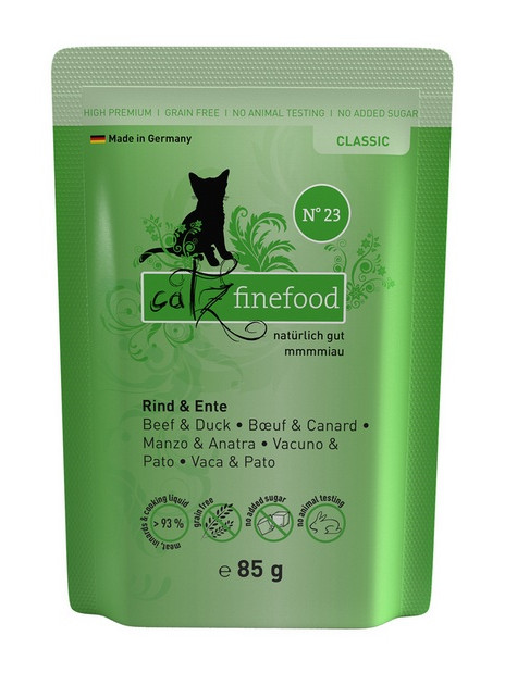 Catz Finefood Classic N.23 Wołowina i Kaczka saszetka 85g