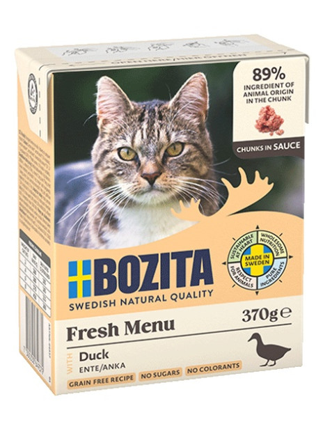 Bozita z Kaczką kawałki w sosie kartonik 370g