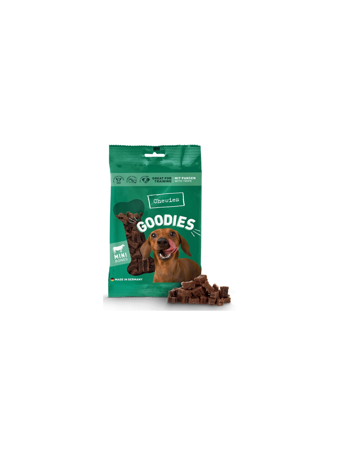 Chewies Goodies (Training) Kosteczki Mini Żwacz 125g