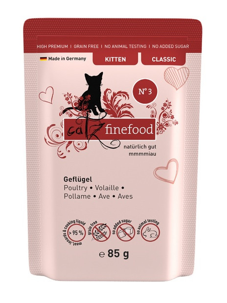 Catz Finefood Classic Kitten N.03 Drób saszetka 85g