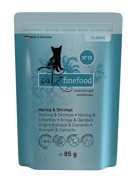 Catz Finefood Classic N.13 Śledź i Krewetki saszetka 85g