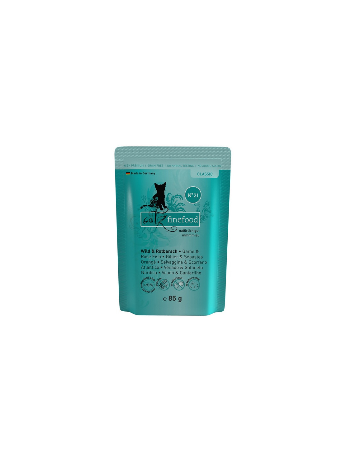 Catz Finefood Classic N.21 Dziczyzna i Karmazyn saszetka 85g