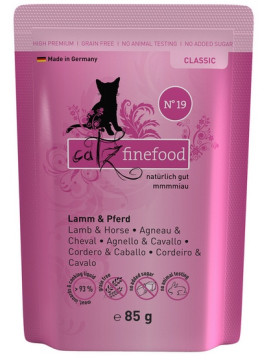 Catz Finefood Classic N.19 Jagnięcina i Konina saszetka 85g