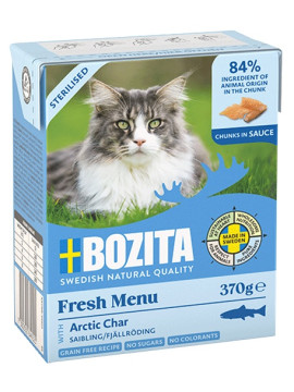 Bozita Sterilised z Pstrągiem górskim kawałki w sosie kartonik 370g