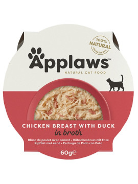 Applaws miseczka dla kota Pierś z Kurczaka z Kaczką 60g