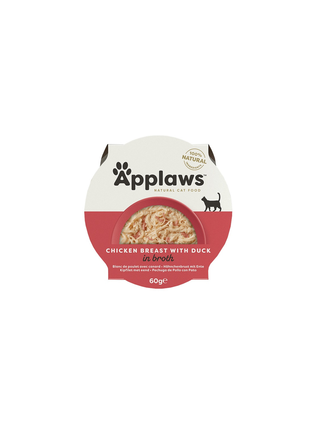 Applaws miseczka dla kota Pierś z Kurczaka z Kaczką 60g