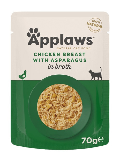Applaws saszetka dla kota Kurczak i Szparagi 70g