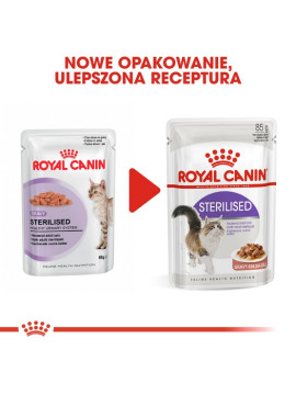Royal Canin Sterilised w sosie karma mokra dla kotów dorosłych, sterylizowanych saszetka 85g
