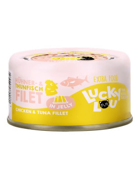 Lucky Lou Extrafood Tuńczyk i kurczak w galaretce puszka 70g