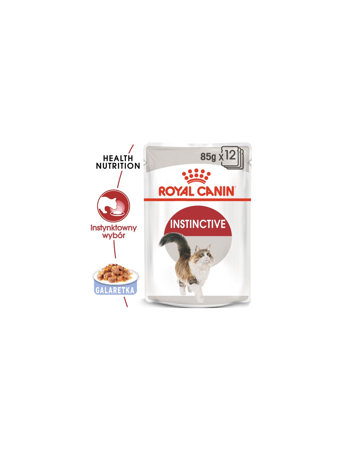 Royal Canin Instinctive w galaretce karma mokra dla kotów dorosłych, wybrednych saszetka 85g