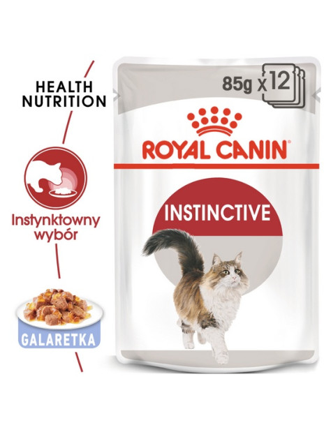 Royal Canin Instinctive w galaretce karma mokra dla kotów dorosłych, wybrednych saszetka 85g