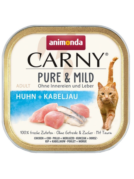 Animonda Carny Pure & Mild Kurczak + Dorsz tacka 100g