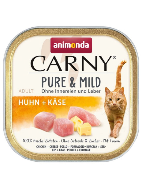 Animonda Carny Pure & Mild Kurczak + Ser tacka 100g