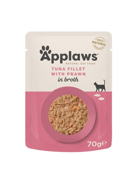 Applaws saszetka dla kota Tuńczyk i Krewetki Pacyficzne 70g