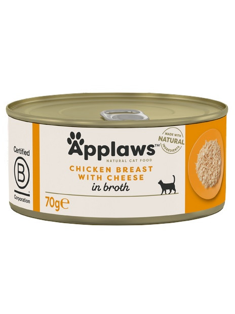 Applaws puszka dla kota Kurczak i Ser 70g