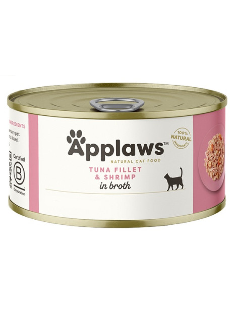Applaws puszka dla kota Tuńczyk i Krewetki 70g
