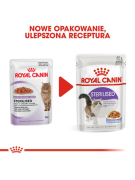 Royal Canin Sterilised w galaretce karma mokra dla kotów dorosłych, sterylizowanych saszetka 85g