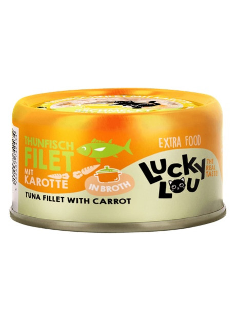 Lucky Lou Extrafood Tuńczyk i marchewka w bulionie puszka 70g