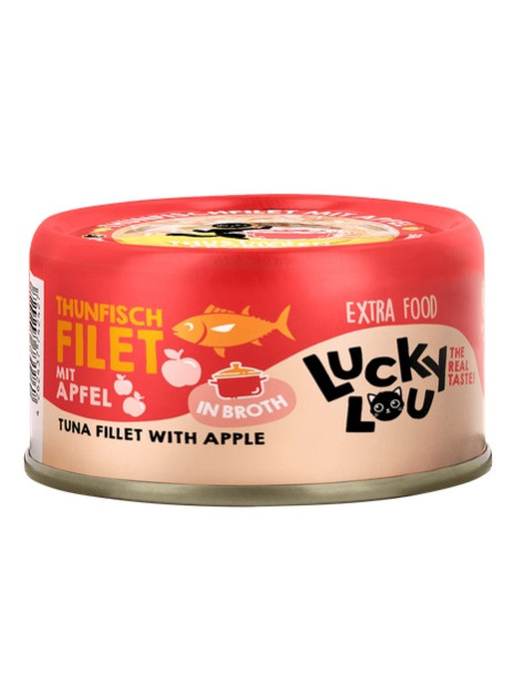 Lucky Lou Extrafood Tuńczyk i jabłko w bulionie puszka 70g