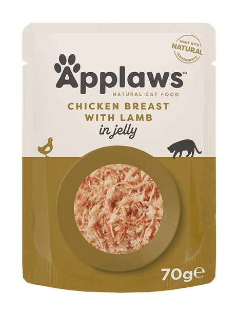 Applaws saszetka dla kota kurczak z jagnięciną w galaretce 70g