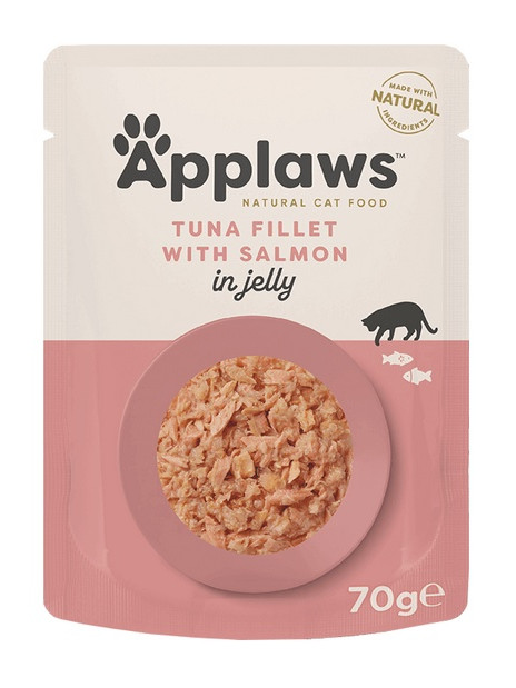 Applaws saszetka dla kota tuńczyk z łososiem w galaretce 70g