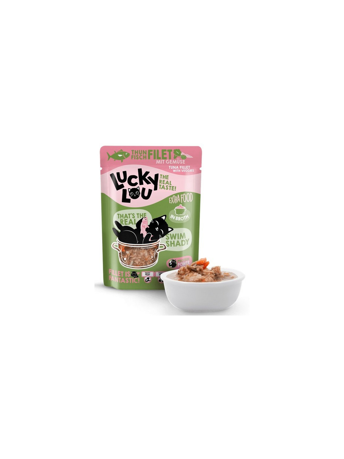 Lucky Lou Extrafood Tuńczyk i warzywa w bulionie saszetka 70g