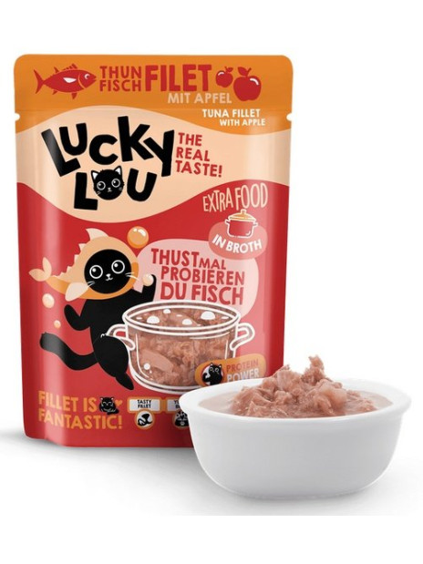 Lucky Lou Extrafood Tuńczyk i jabłko w bulionie saszetka 70g