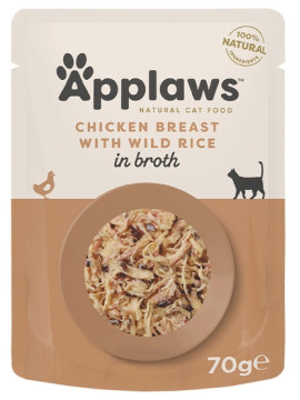 Applaws saszetka dla kota Kurczak i Dziki Ryż 70g