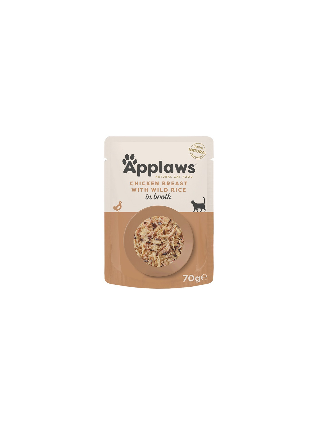 Applaws saszetka dla kota Kurczak i Dziki Ryż 70g