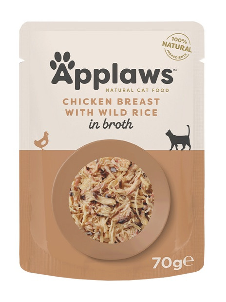 Applaws saszetka dla kota Kurczak i Dziki Ryż 70g