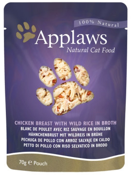 Applaws saszetka dla kota Kurczak i Dziki Ryż 70g