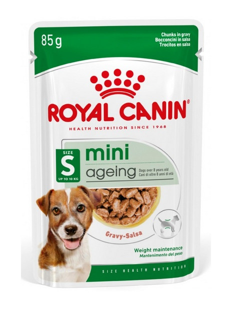 Royal Canin Mini Ageing karma mokra w sosie dla psów dojrzałych po 8 roku życia, ras małych saszetka 85g
