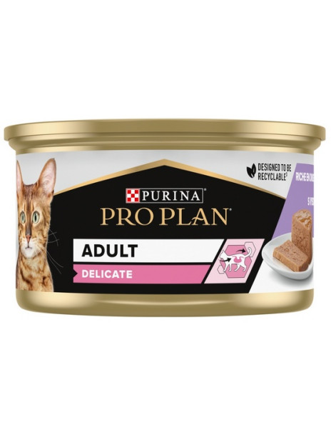 Purina Pro Plan Cat Delicate indyk mus puszka 85g