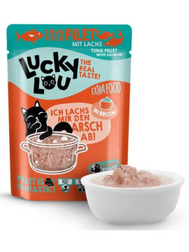 Lucky Lou Extrafood Tuńczyk & łosoś w bulionie saszetka 70g