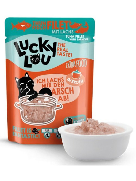 Lucky Lou Extrafood Tuńczyk & łosoś w bulionie saszetka 70g