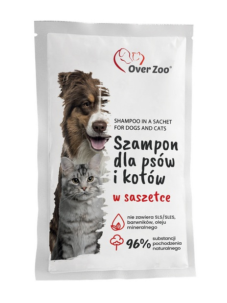 Over Zoo Szampon dla psów i kotów saszetka 20ml