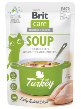 Brit Care Cat Soup Turkey saszetka 75g
