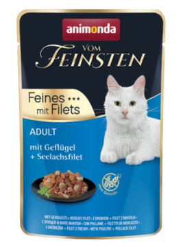 Animonda vom Feinsten Cat Adult Drób + filet z mintaja saszetka 85g