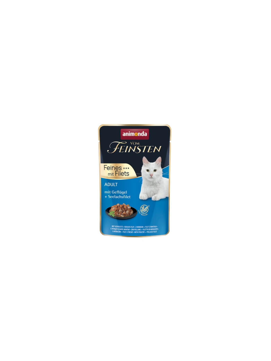 Animonda vom Feinsten Cat Adult Drób + filet z mintaja saszetka 85g